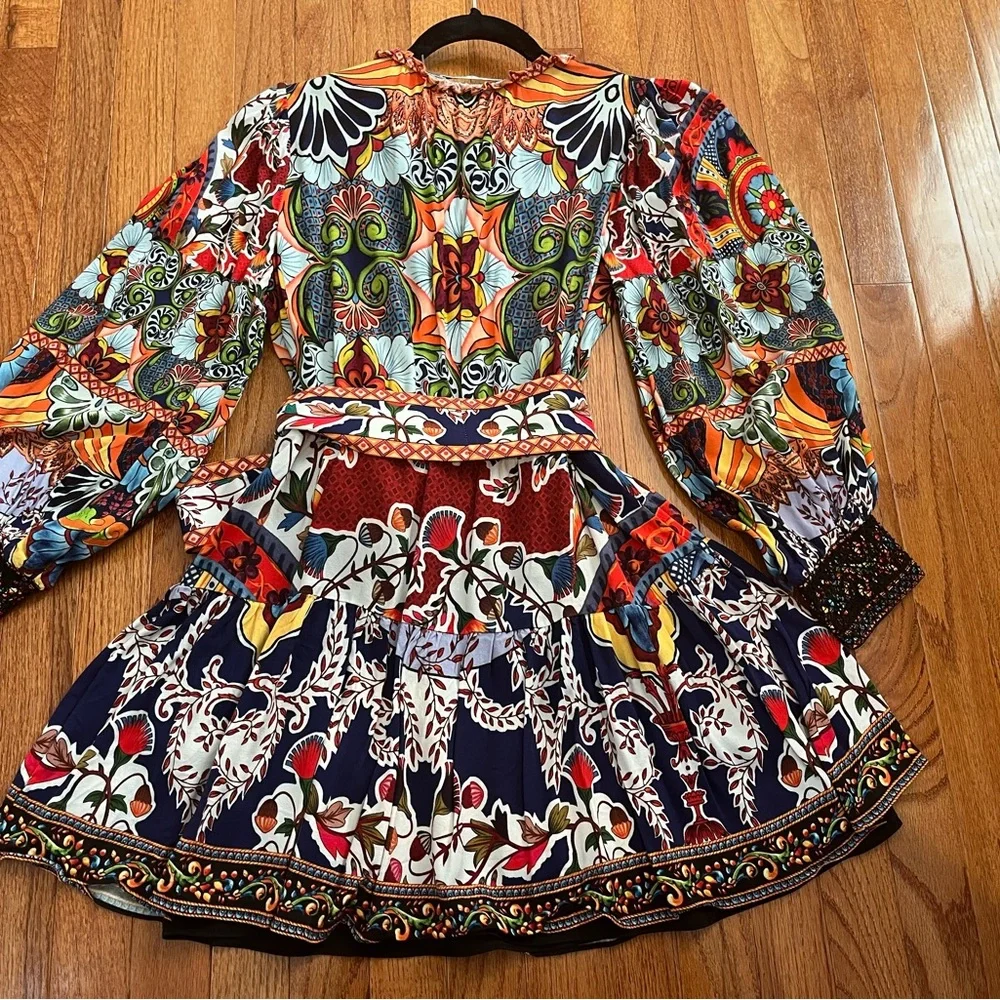 Alice + Olivia Sadie Mini Shirt Dress - Picture 2 of 7